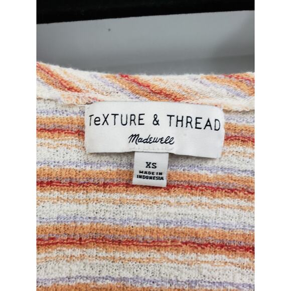 Madewell Texture and Thread Striped Tie Straps - XS Summer Cropped Beach - Picture 3 of 5